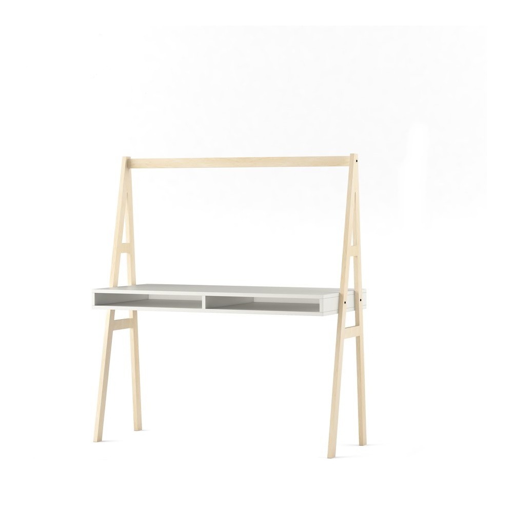 birou minimalist cu design nordic